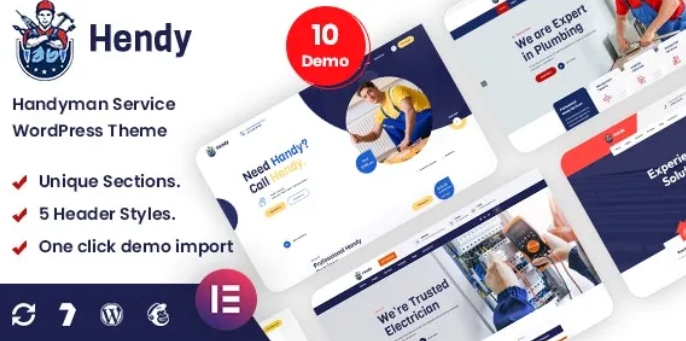 Hendy - Handyman Service WordPress Theme 1.0.0