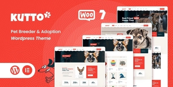 Kutto - Pet Breeder & Adoption WordPress Theme 1.0.0