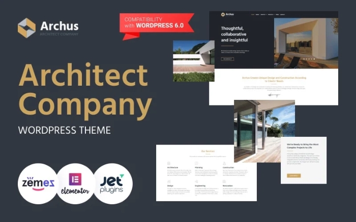 Archus – Architect Company WordPress Theme 1.0.4