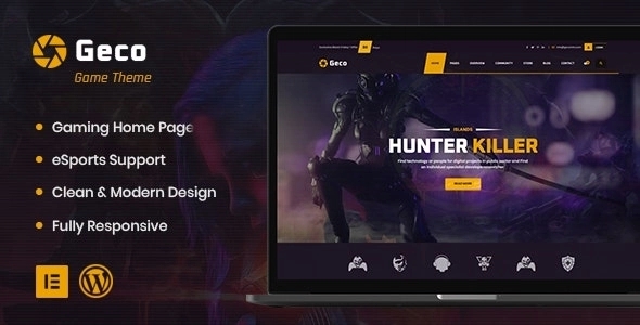 Geco – eSports and Gaming WordPress Theme + bbpress 1.0.3