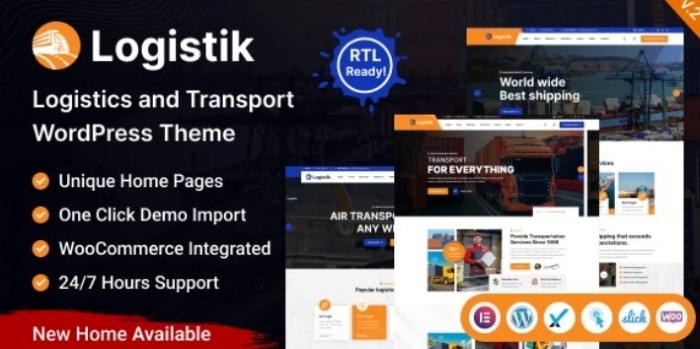 Logistik – Transport & Logistics WordPress Theme 1.0.0