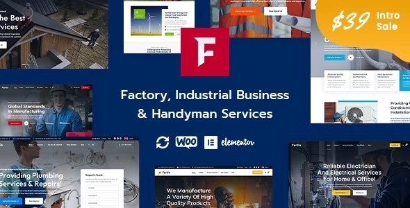 Fortis – Factory Industrial Business & Handyman Services WP Theme 1.0.0