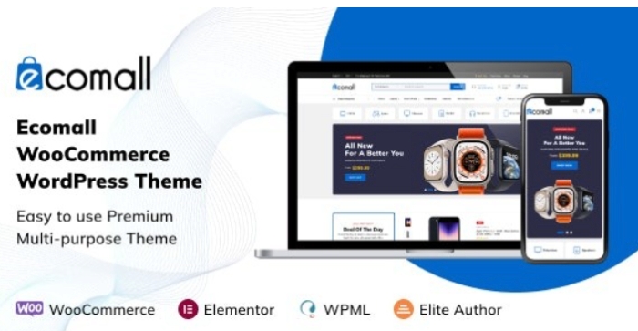 Ecomall – Elementor Electronics WooCommerce Theme 1.0.1