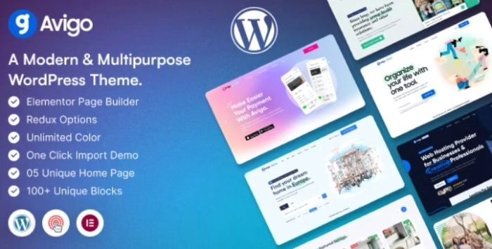 Avigo – Multipurpose Business WordPress Theme 1.0