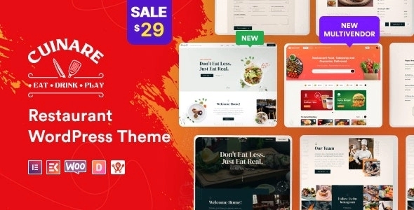 Cuinare – Multivendor Restaurant WordPress Theme 1.0.7