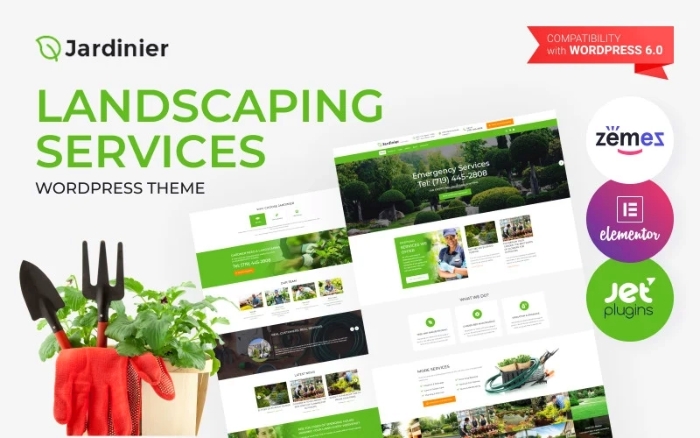 Jardinier - Landscaping Services WordPress Theme 1.0.3
