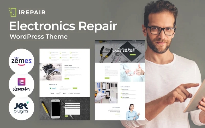 iRepair - Electronics Repair WordPress Theme 1.0.1