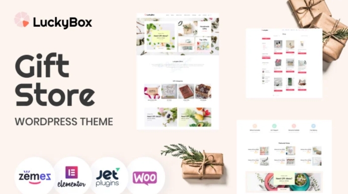 LuckyBox – Gift Store Elementor WooCommerce Theme 1.0.0