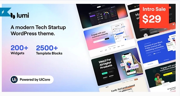 Lumi – Tech Startup WordPress Theme 1.0.0