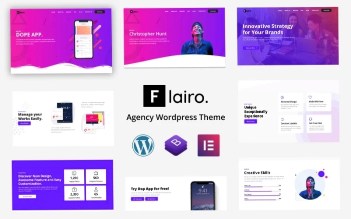 Flairo – Responsive Agency WordPress Theme 1.0.1