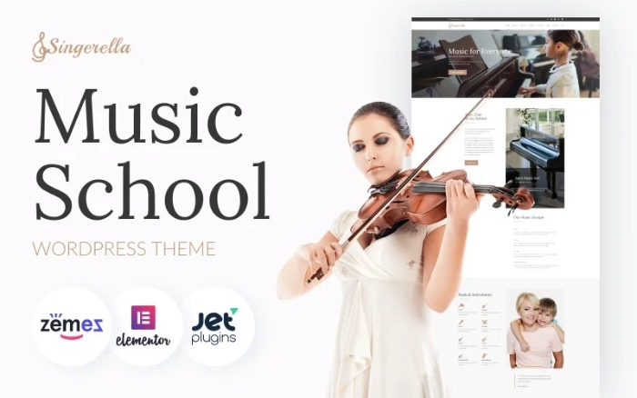 Singerella – Music School WordPress Theme 1.0.0