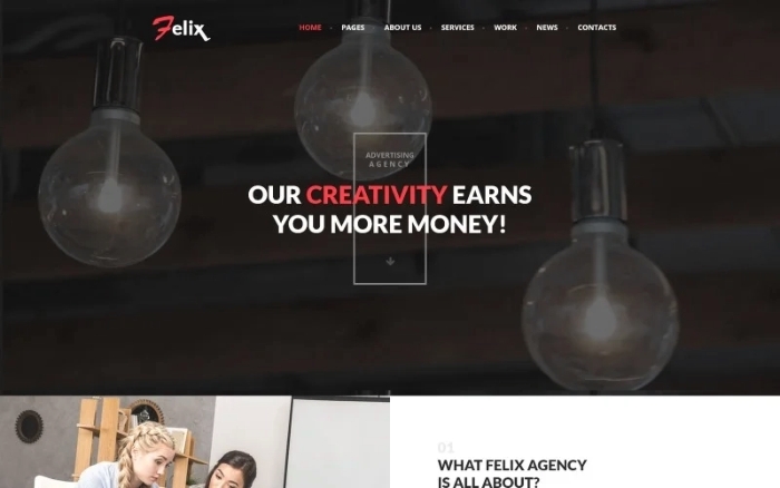 Felix Advertising Agency WordPress Theme 1.0.0