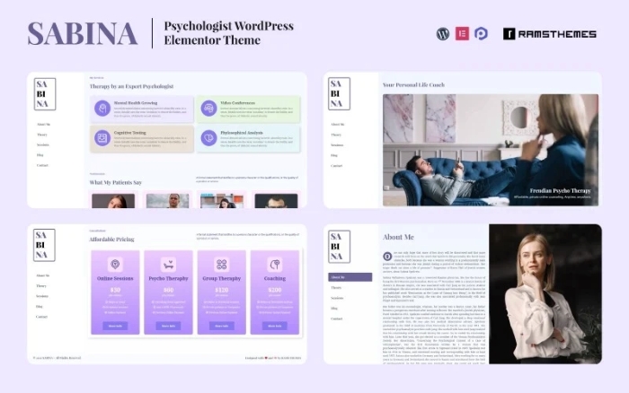SABINA – Psychologist WordPress Theme 1.0.3