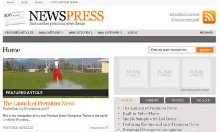 WooThemes Newspress Premium Theme 2.4.4