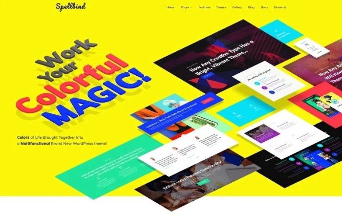 Spellbind – Designer Landing Page WordPress Theme 1.0.1