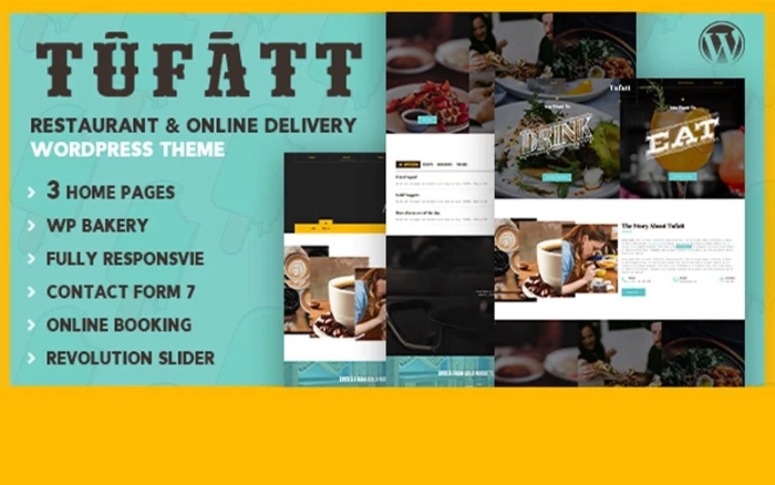 Tufatt – Restaurant & Food Blog WordPress Theme 1.0