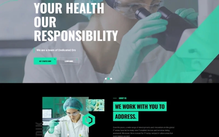Medik Medical Modern Dark WordPress Theme 1.0.0