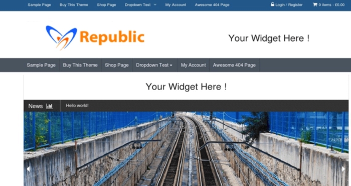 Republic is new WordPress theme provided by InsertCart 4.5.1
