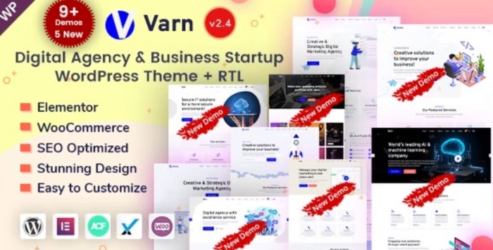 Varn - IT & Marketing SEO Agency Portfolio WP Theme 2.4