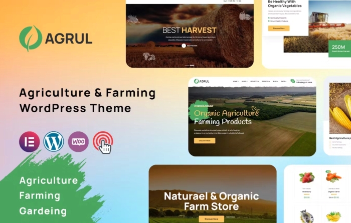 Agrul - Agriculture Farming WordPress Theme 1.1.0