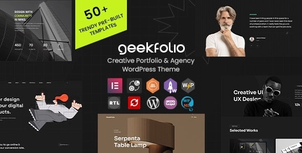 Geekfolio – Elementor Creative Portfolio & Agency WordPress Theme 1.0.9