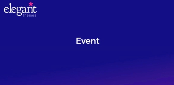 Elegant Themes Event 3.8.14