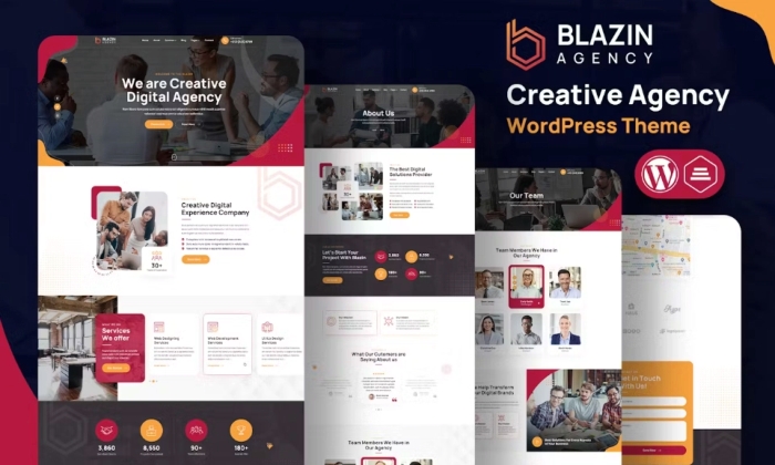 Blazin Agency – Creative WordPress Theme 1.1