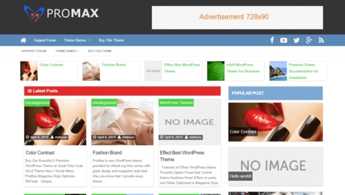 ProMax MultiPurpose Pro WordPress theme provided by InsertCart 4.6.3