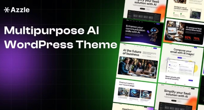 Azzle – SaaS & Tech Startup Elementor WordPress 1.0.1