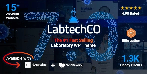 LabtechCO – Laboratory & Science Research WordPress Theme 7.4