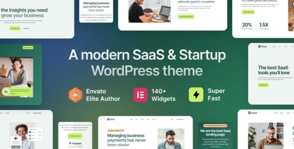 Ultran – SaaS & Startup WordPress Theme 1.0.1