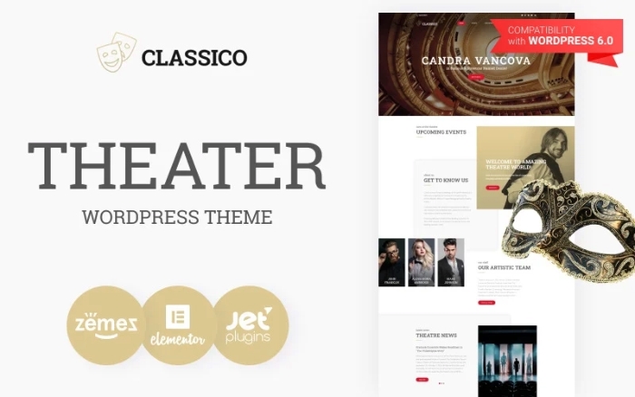 Classico – Theater Responsive WordPress Theme 1.0.1