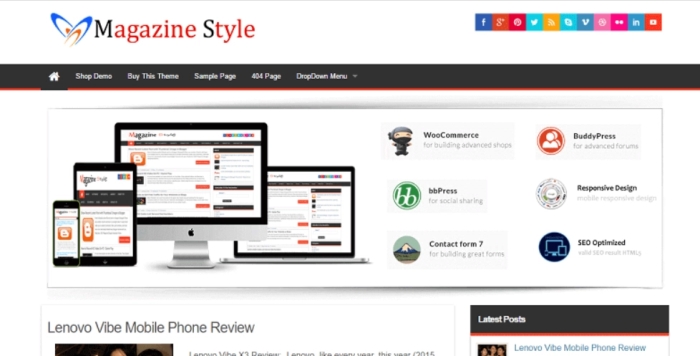 Magazine Style Pro theme by insertcart 4.4
