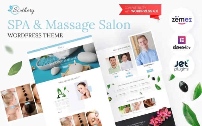 Soothery – SPA & Massage Salon Responsive WordPress Theme 1.0.2