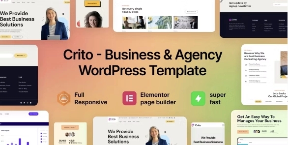 Crito – Business & Agency WordPress Theme 1.0.0