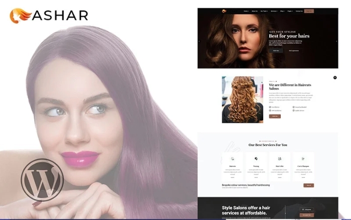 Ashar Hair Dresser Salon WooCommerce WP Theme 1.0.0