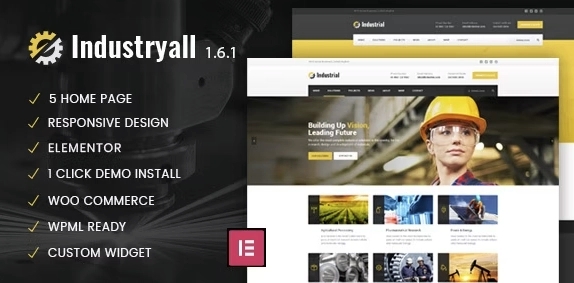 Industryall – Industrial & Factory WordPress Theme 1.0.0