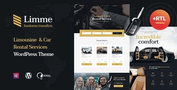 Limme – Limousine Transfers & Car Dealer WordPress Theme + RTL 1.2.3