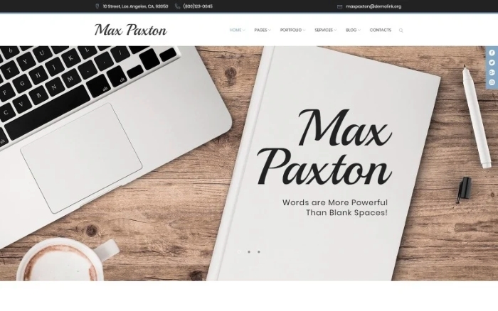 MaxPaxton - Freelance Copywriter and Journalist WP Theme 1.0.0