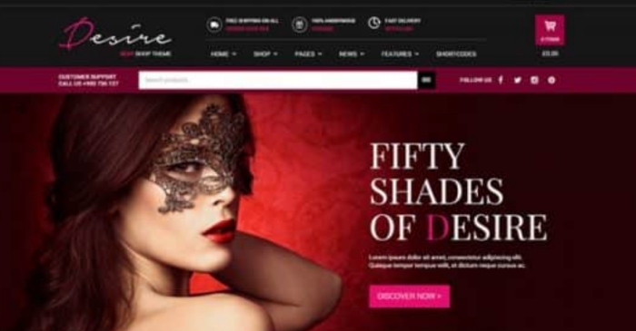 Desire Sexy Shop Premium WooCommerce Themes 1.2.3