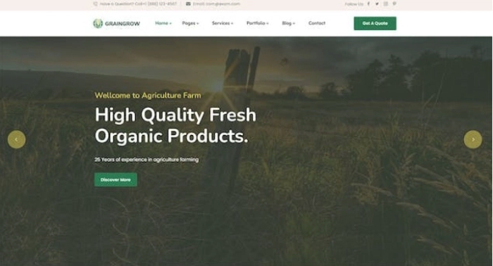 Graingrower - Agriculture Farming WordPress Theme 1.0.3