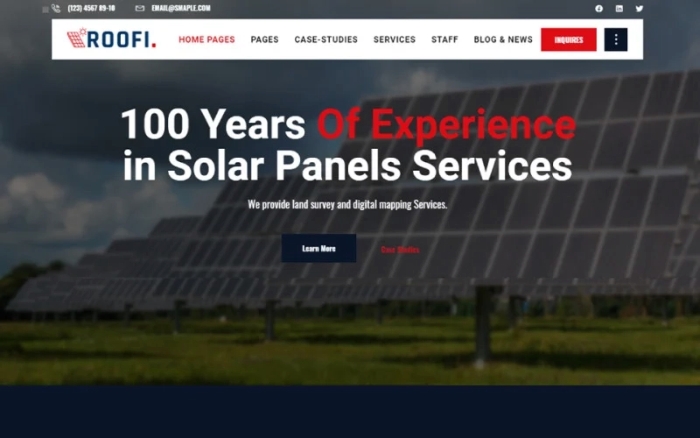 Roofi – Alternative & Renewable Energy WP Theme 1.0.0