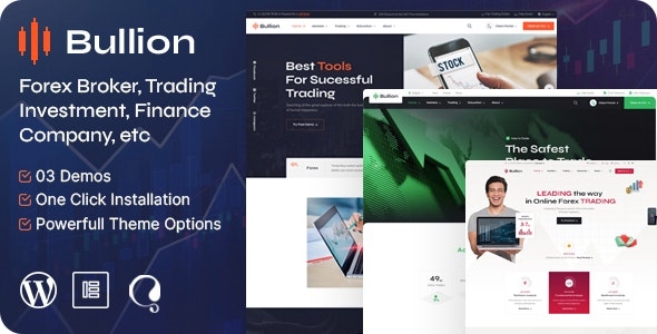 Bullion – Forex Broker & Trading WordPress Theme 1.3