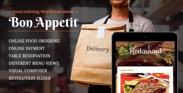 Food ordering WordPress theme for Restaurant – Bon Appetit – Restaurants & Cafes 5.1.1