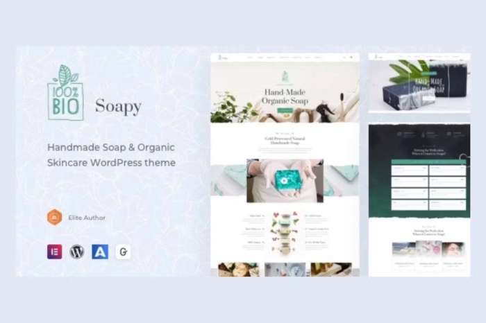 Soapy - Handmade & Organic Skincare WordPress 1.1.2
