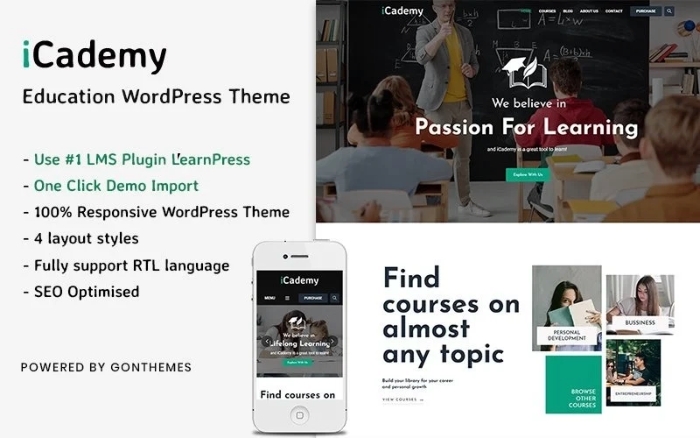 iCademy – Education WordPress Theme 1.0.0