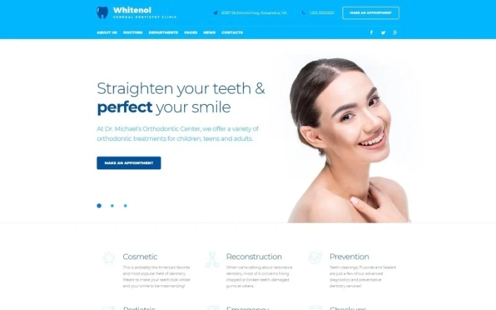 Whitenol – Dentistry Clinic Responsive WordPress Theme 1.0.0