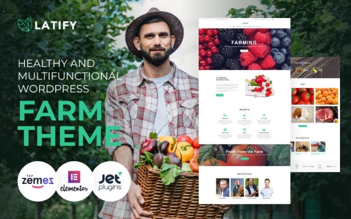 Latify – Private Farm Responsive WordPress Theme 1.0.1