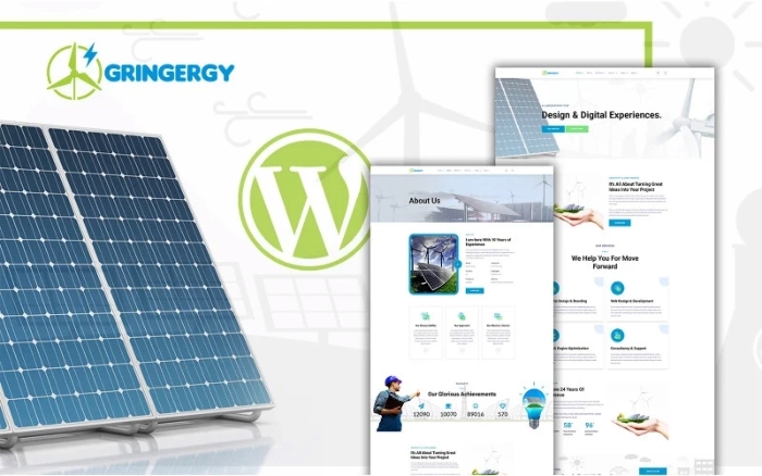 Grinenrgy Green Energy Solar Power WP Theme 1.0.0