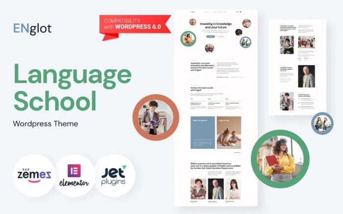Englot – Clean Language Course WordPress Theme 1.0.1